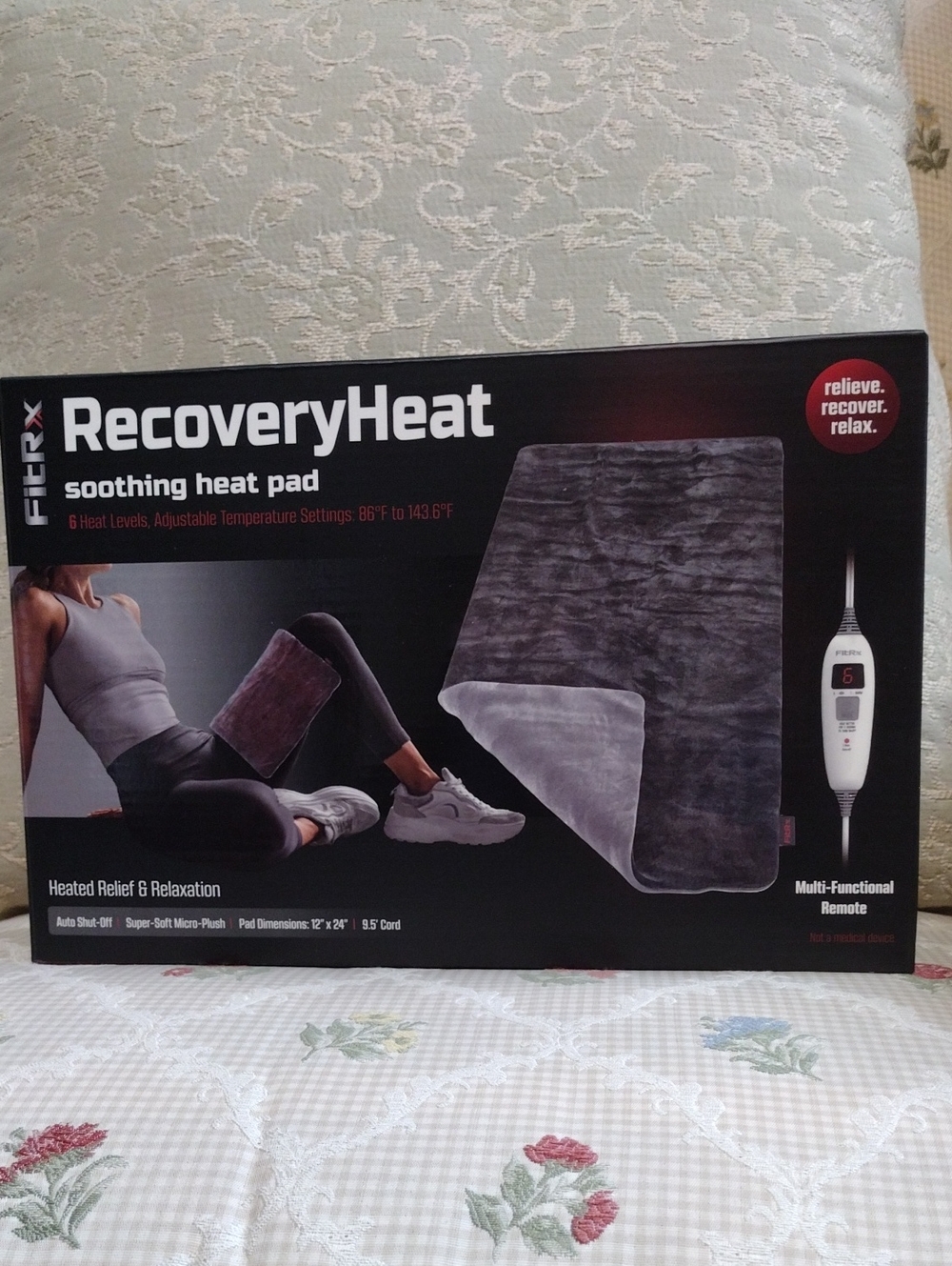 RecoveryHeat Soothing Heat Pad - Gray